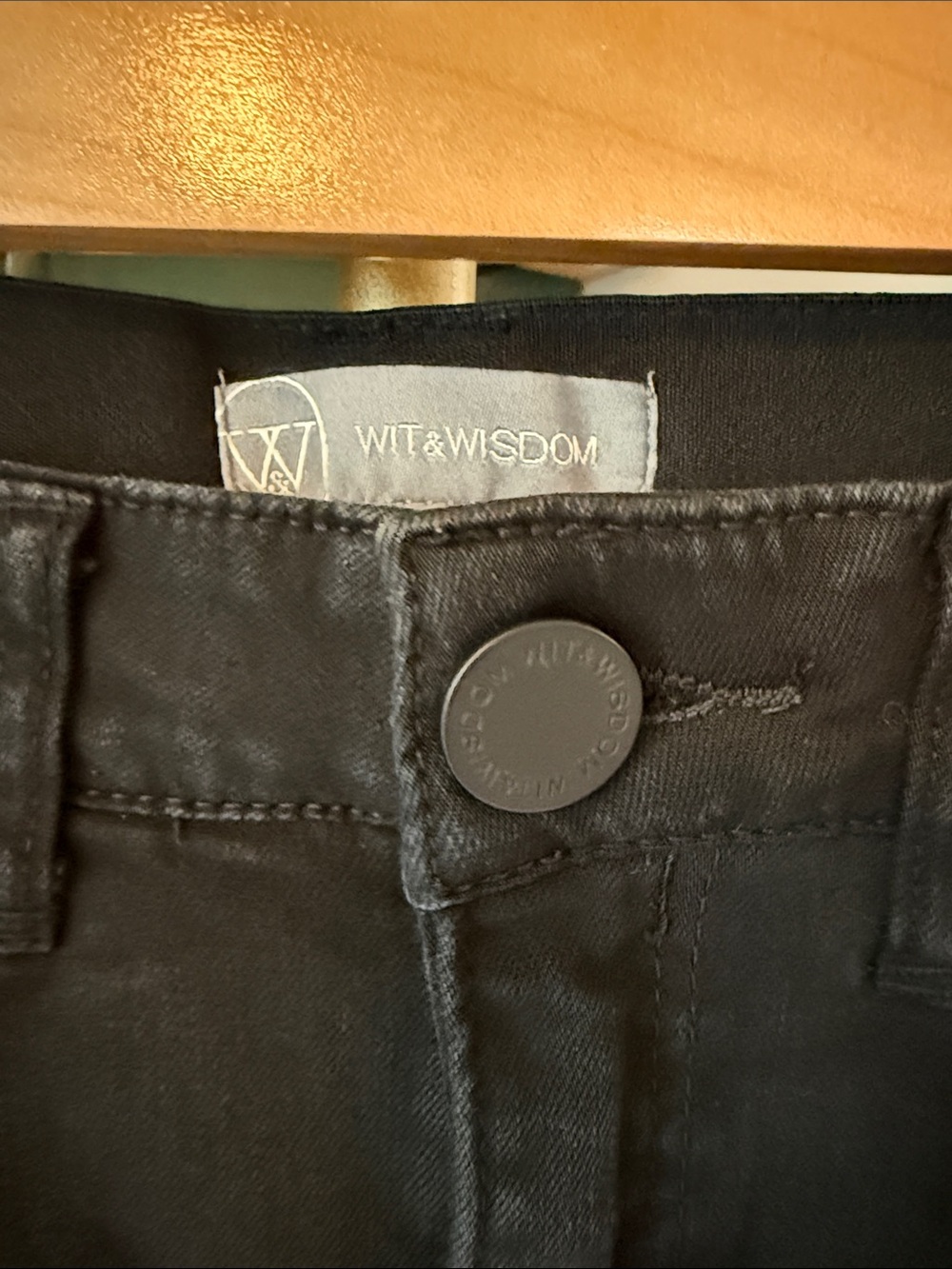 Wit & Wisdom Black Straight-Leg Jeans - Picture 3 of 8
